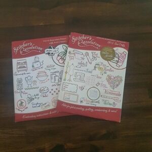 Stitchers Revolution Iron-On Embroidery Patterns Kitch'n Stitch'n Sew Crafty 2pk
